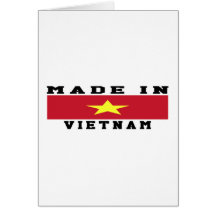 Vietnam hizo en diseños tarjeton