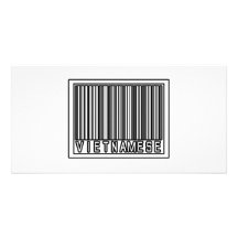 Vietnamita del código de barras tarjetas personales