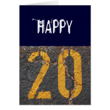 vigésimo Cumpleaños-Tarjeta