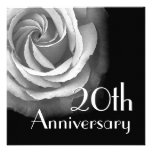 vigésimo Invitación del aniversario del año - rosa