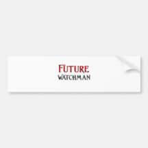 Vigilante futuro pegatina de parachoque