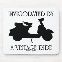 Vigorizado por un paseo del vintage (fan de la ves alfombrillas de ratones