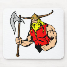 Viking negro alfombrilla de ratones
