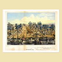 Ville de Sacramento, 1849. tarjetas postales