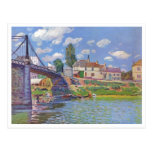 Villeneuve-la-Garenne 1872 de Alfred Sisley Brücke Postal