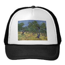 Vincent van Gogh - arboleda verde oliva Gorros