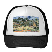Vincent van Gogh - cabañas cubiertas con paja en C Gorro
