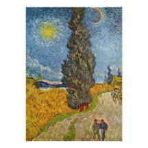 Vincent van Gogh - camino con los cipreses Comunicado