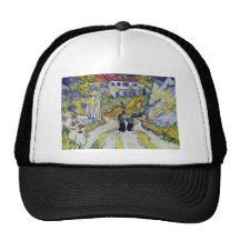 Vincent van Gogh - escalera en Auvers Gorros Bordados