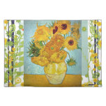 Vincent van Gogh - florero con 12 girasoles Manteles
