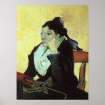 Vincent van Gogh - la mujer de Arles Posters