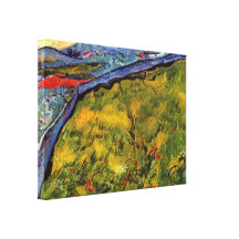 Vincent van Gogh - montaña en el salida del sol-pa Impresión En Lona Estirada
