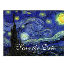 Vincent van Gogh, noche estrellada Postal