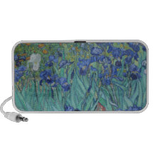 Vincent van Gogh - pintura de los iris Portátil Altavoz