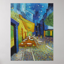 Vincent van Gogh - terraza del café Poster