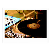 Vinilo 1 de DJ Tarjeta Postal