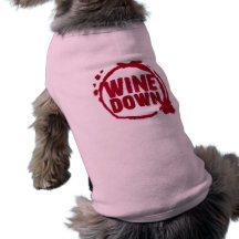 "VINO ABAJO"….DISEÑO DE LA MANCHA DEL VINO ROPA PERRO