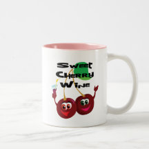 Vino de la cereza dulce taza