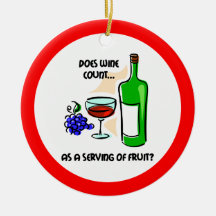 Vino divertido ornamento para reyes magos