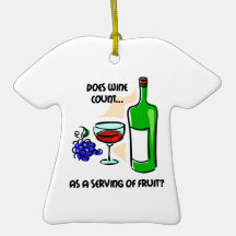 Vino divertido ornamentos de navidad
