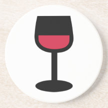 Vino rojo de cristal posavasos personalizados
