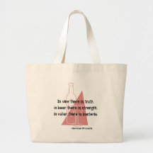 Vino Veritas del En - retro Bolsa De Mano