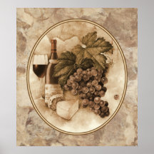 Vino y queso posters