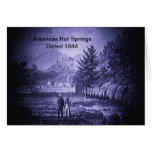 Vintage 1844 de las aguas termales de Arkansas Tarjetas