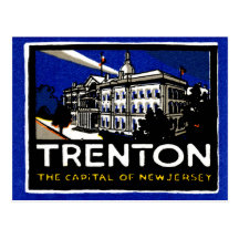 Vintage 1915 Trenton NJ Postal