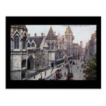 Vintage 1925 de Londres Inglaterra de las cortes d Postal