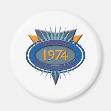 Vintage 1974 iman para frigorífico