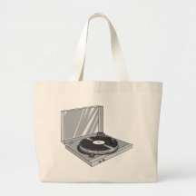 Vintage 2 retros del tocadiscos del fonógrafo bolsas