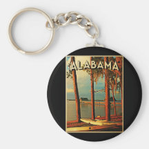 Vintage Alabama Llaveros Personalizados