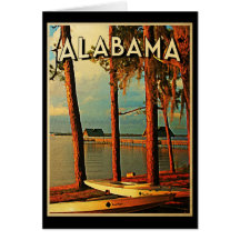 Vintage Alabama Tarjeton