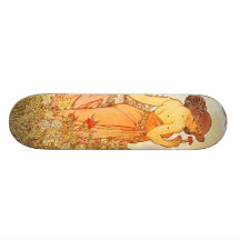 Vintage Alfonso M. Mucha Monopatín Personalizado