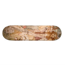 Vintage Alfonso M. Mucha Tablas De Skate