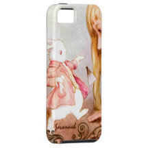 Vintage Alicia del conejo en el iPhone 5 del país  iPhone 5 Case-Mate Coberturas