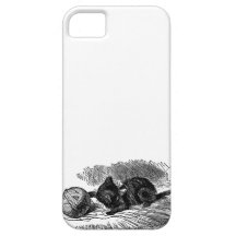 Vintage Alicia en el dibujo del libro del gato neg iPhone 5 Case-Mate Carcasa