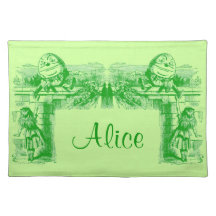 Vintage Alicia en el país de las maravillas Mantel