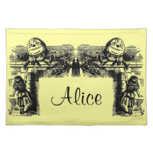 Vintage Alicia en el país de las maravillas Mantel