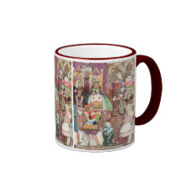 Vintage Alicia en el país de las maravillas, reina Taza De Café