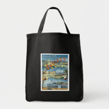 Vintage Antibes mediterránea Bolsa De Mano
