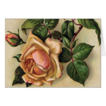 Vintage *Beautiful Roses* Tarjeton