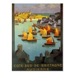 Vintage Bretaña, Audierne, Francia - Postales