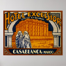 Vintage Casablanca Poster