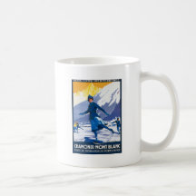 Vintage Chamonix - poster de Mont Blanc Tazas