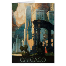 Vintage Chicago, los E.E.U.U. - Felicitacion