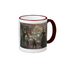 Vintage_Christmas_dance_mug Taza De Café