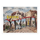 Vintage Dakota del Sur Postales