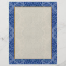 Vintage de encaje floral en azul medio tarjetas publicitarias